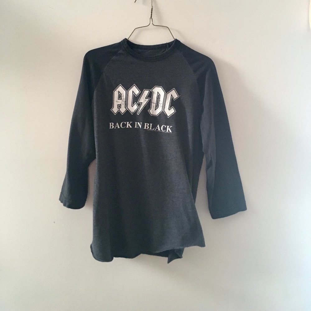 AC/CD Back in Black Tour Baseball Shirt